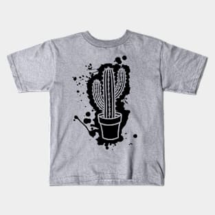 San Pedro Cactus - Splatter Cut Out Kids T-Shirt